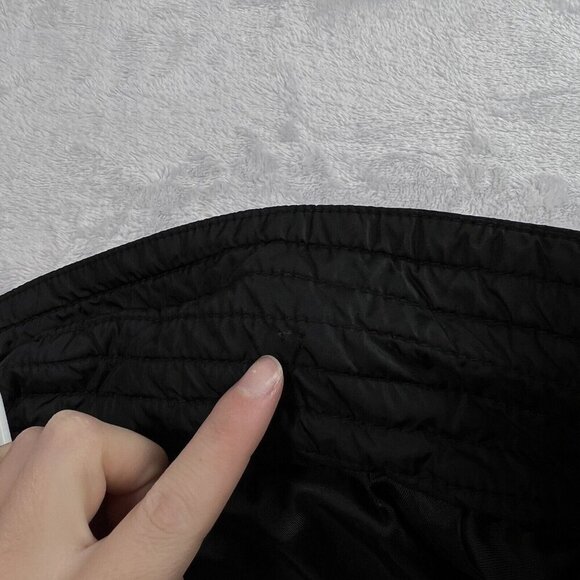 Eddie Bauer Quilted Jacket Women's Large Black Full Zip Winter Coat READ - Picture 16 of 16